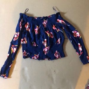 Off-the-shoulder Express blouse